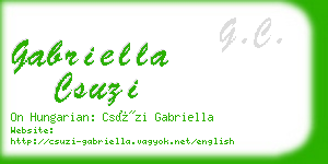 gabriella csuzi business card